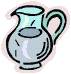 A jug of water
